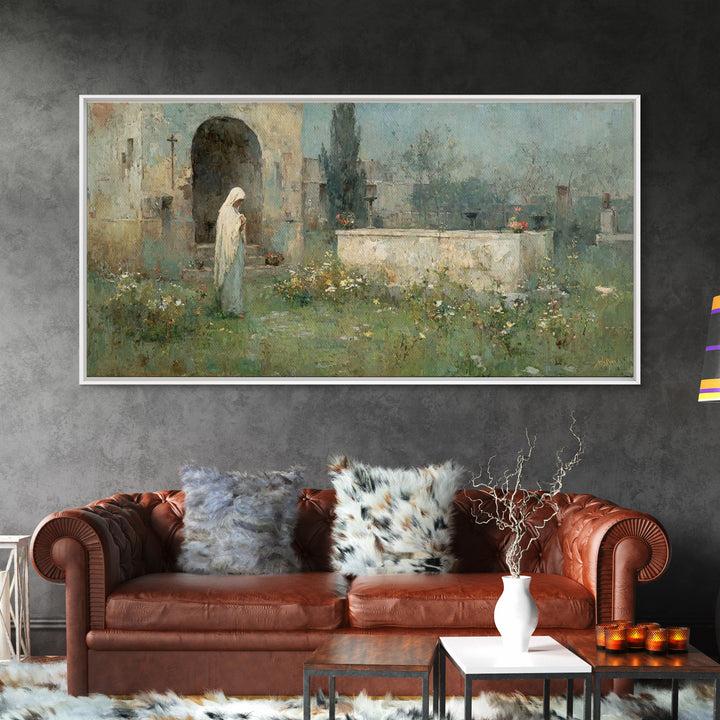 Eternal Bloom – Framed Canvas Print – Christian Wall Art – Large Christian Art – Christmas Art – Christian Art Canvas – Jesus Painting