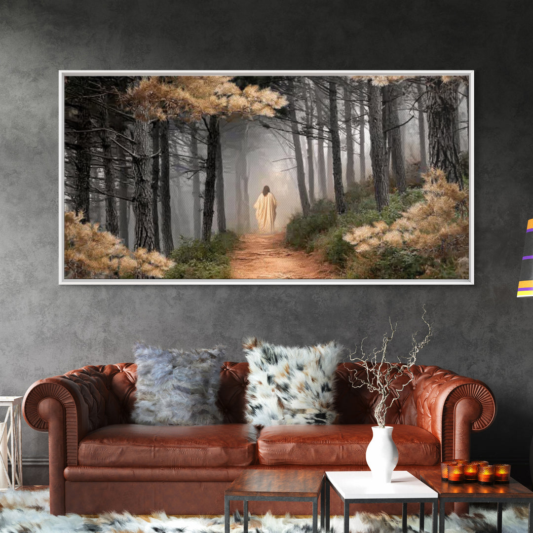 Guiding Peace – Framed Canvas Print – Christian Art Canvas – Large Christian Art – Jesus Painting – Christmas Art – Christian Wall Art