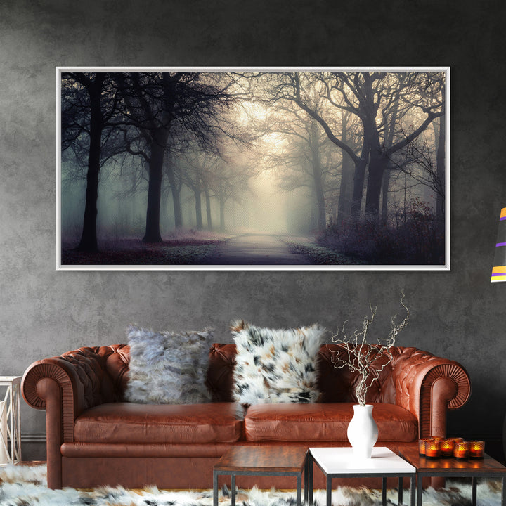 Forest Of Grace – Framed Canvas Print – Christian Wall Art – Christian Art Canvas – Moody Christian Art – Christmas Art – Jesus Painting