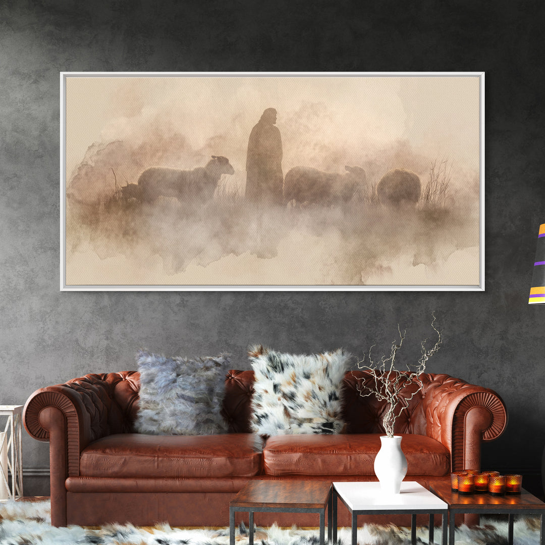 Dawn Of Grace – Framed Canvas Print – Christian Art Canvas – Jesus Painting – Christian Decorations – Christian Wall Art – Christmas Art