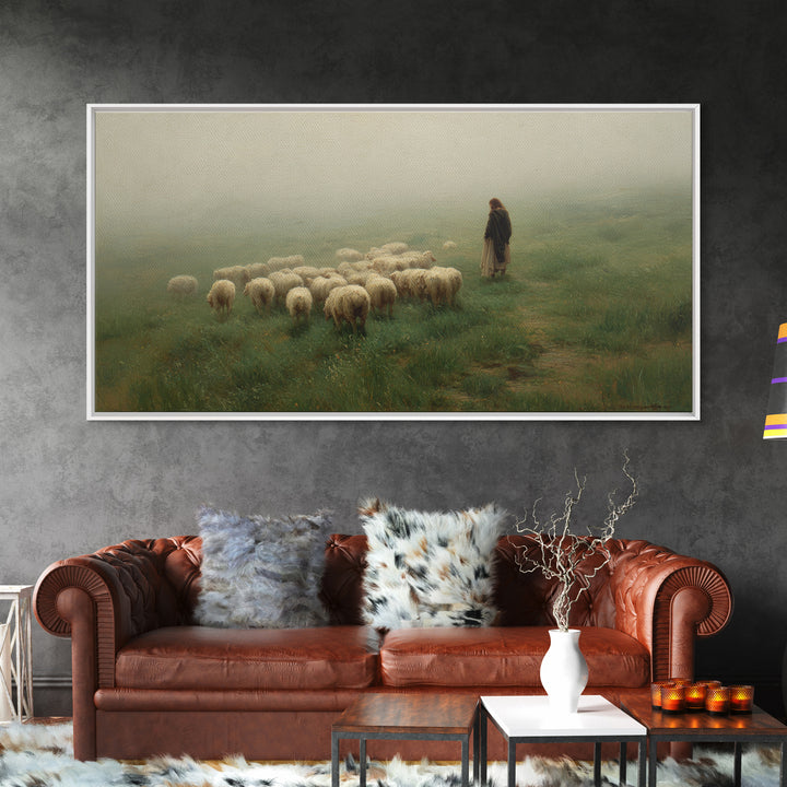 Harvest Of Faith, Framed Canvas Print, Christian Wall Art, Jesus Painting, Christian Art Canvas, Christian Christmas Art, Christian Gift