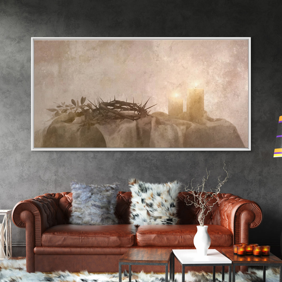 Light Of Hope | Framed Canvas Print | Christian Art Prints | Modern Christian Art | Christian Gift Ideas | Christmas Wall Art