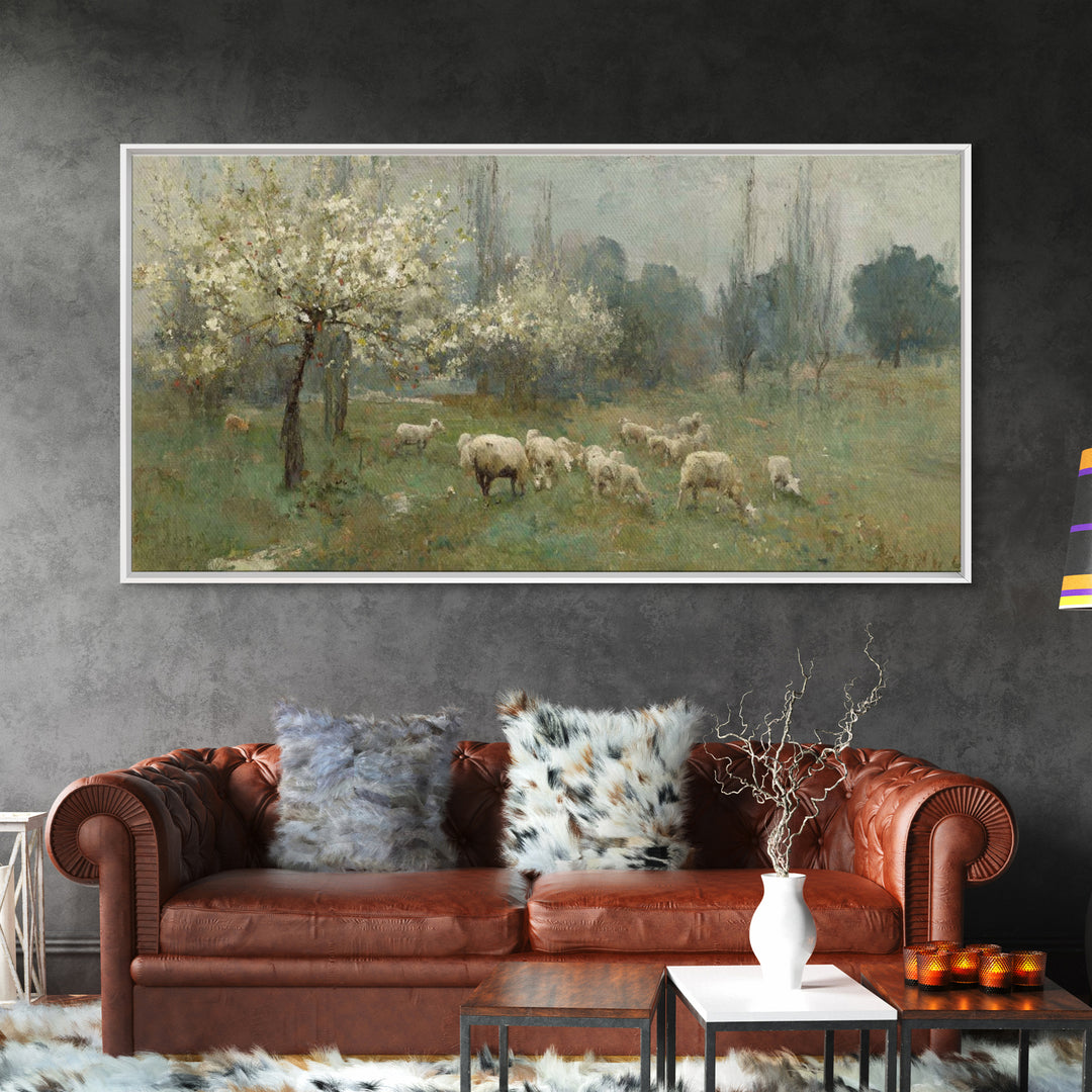 Fields Of Mercy, Framed Canvas Print, Christian Wall Art, Jesus Art Print, Christian Christmas Art, Modern Christian Art