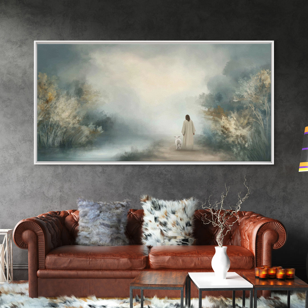 Everlasting Peace, Framed Canvas Print, Christian Art Canvas, Jesus Painting, Christian Wall Art, Modern Christian Art, Christian Christmas