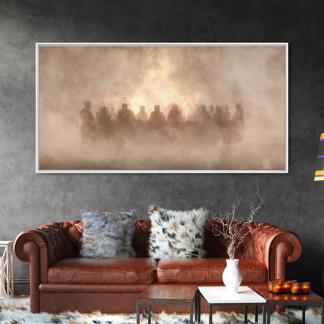 Radiant Shepherd | Framed Canvas Print | Christian Art Canvas | Jesus Painting | Christian Wall Art | Modern Christian Art | Christian Chri