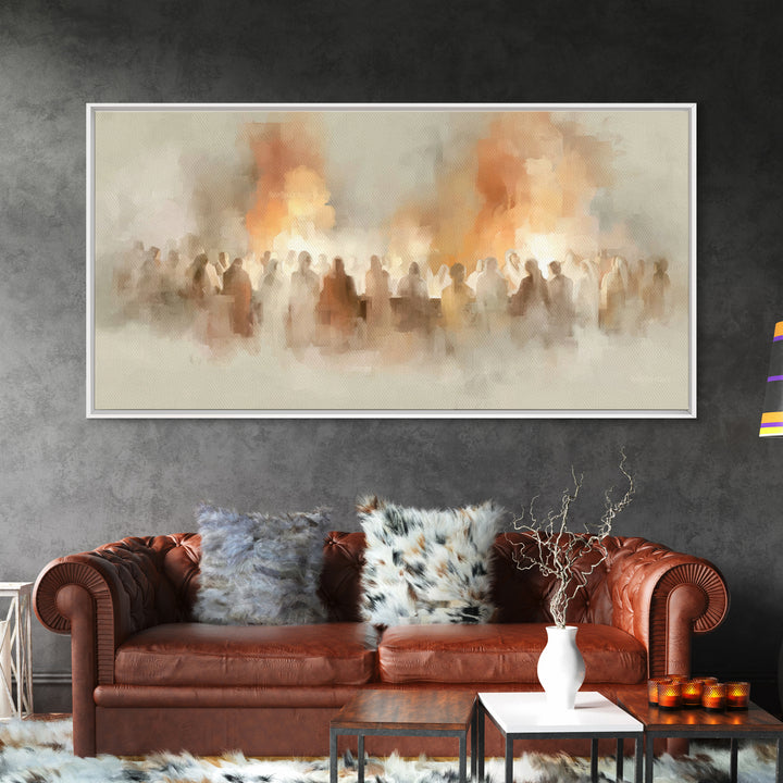 Gathered Glory – Framed Canvas Print – Christian Art Canvas – Christian Wall Art – Modern Christian Art – Christian Decorations – Christmas