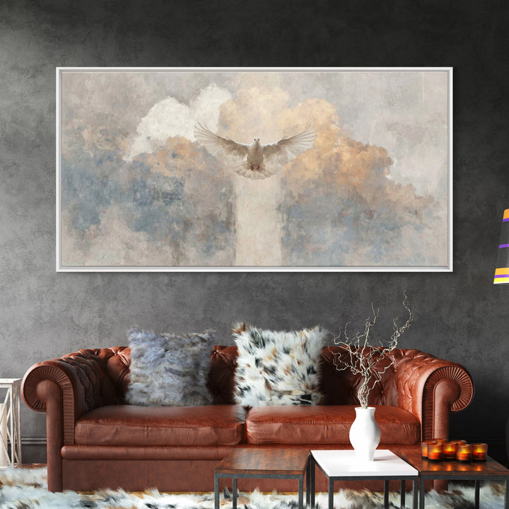 Heavenly Flight | Framed Canvas Print | Christian Art Canvas | Subtle Christian Art | Christian Decorations | Christian Gift