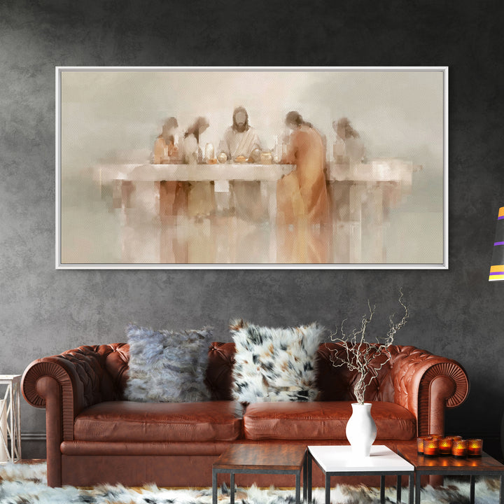 Table Of Grace – Framed Canvas Print – Christian Art Canvas – Jesus Painting – Christian Wall Art – Christian Decor – Christmas Art