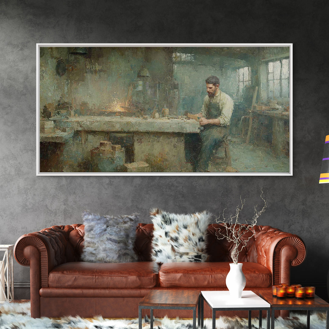 Quiet Labor Grace – Framed Canvas Print – Christian Wall Art – Christian Art Canvas – Christian Decor – Christian Gift – Jesus Painting