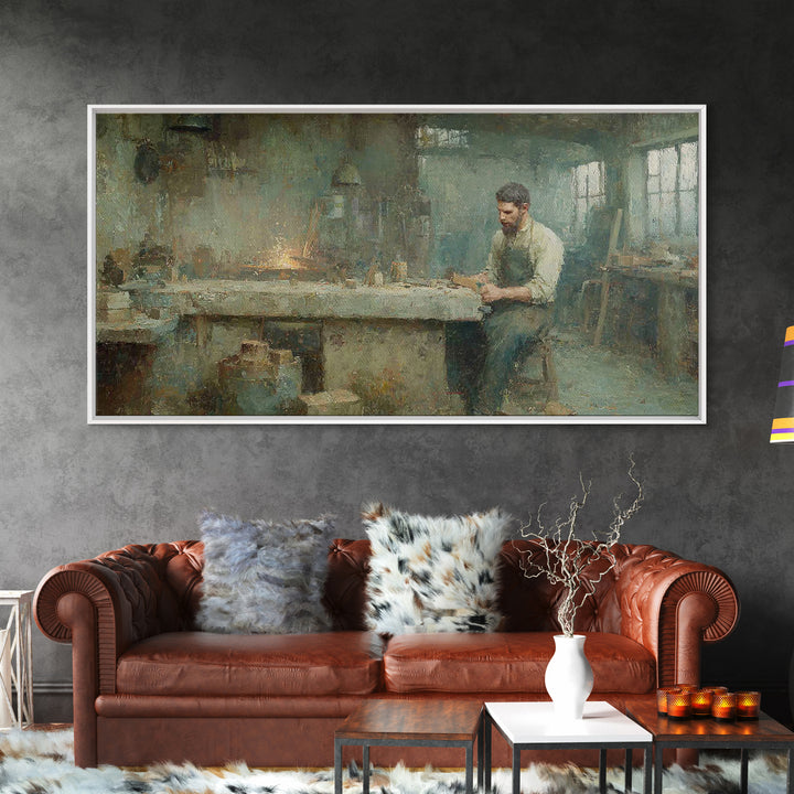 Quiet Labor Grace – Framed Canvas Print – Christian Wall Art – Christian Art Canvas – Christian Decor – Christian Gift – Jesus Painting