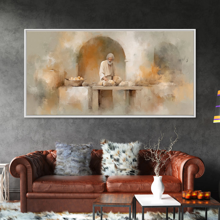 Sanctuary Of Work – Framed Canvas Print – Christian Wall Art – Christian Art Canvas – Christian Decor – Jesus Painting – Christian Art