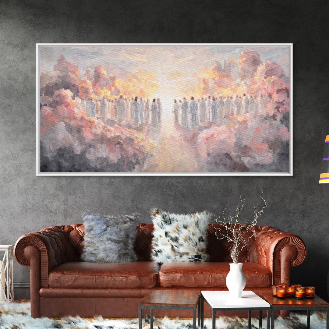 Celestial Pathway – Framed Canvas Print – Christian Wall Art – Christian Art Painting – Subtle Christian Art – Modern Christian Painting –