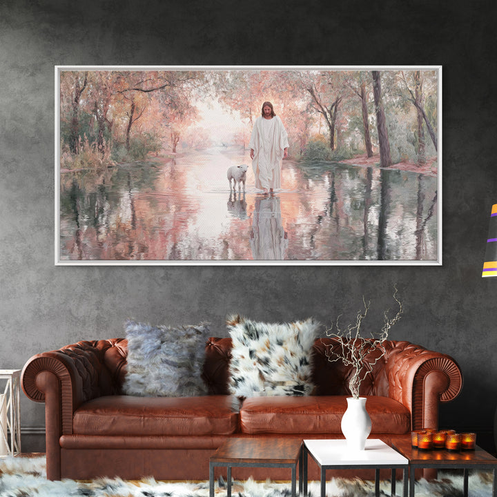 Holy Infant Calm – Framed Canvas Print – Christian Wall Art – Jesus Christmas Art – Christian Art Canvas – Christmas Art Prints