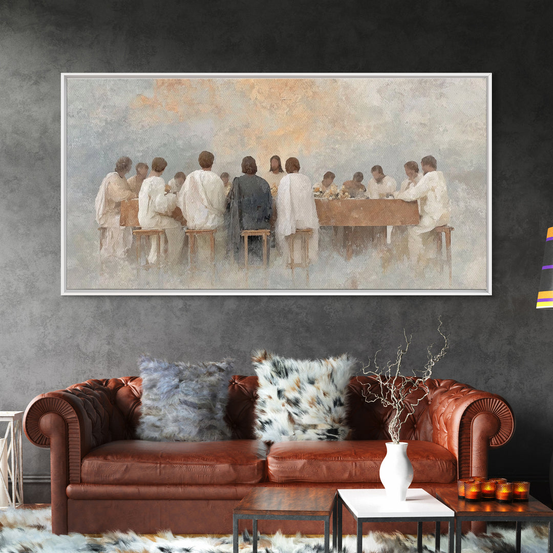 Radiant Communion – Framed Canvas Print – Christian Art – Christian Painting – Jesus Wall Art – Christian Christmas Art – Christian Decor