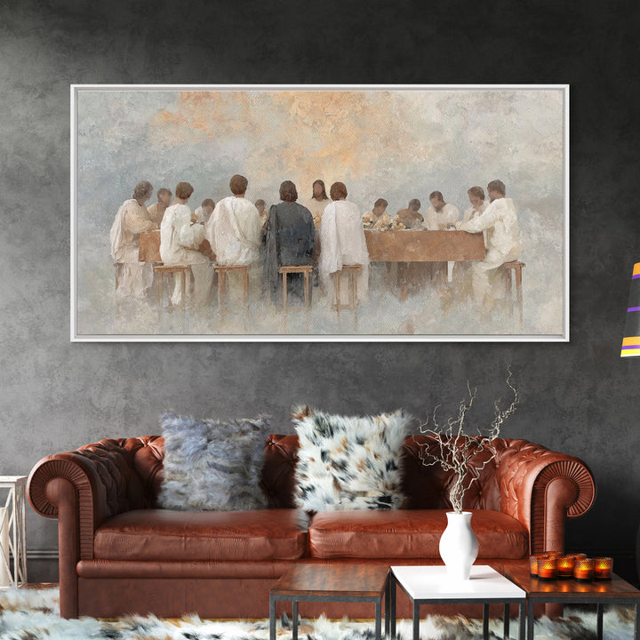 Radiant Communion – Framed Canvas Print – Christian Art – Christian Painting – Jesus Wall Art – Christian Christmas Art – Christian Decor