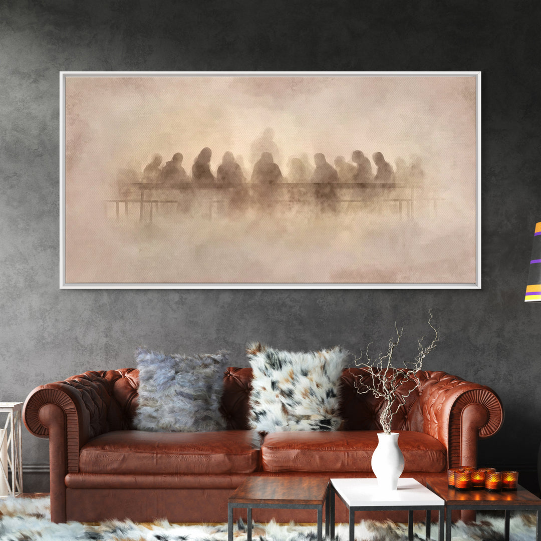 Divine Banquet – Framed Canvas Print – Christian Art Canvas – Christian Christmas Art – Jesus Painting – Christian Wall Art – Christian Gif