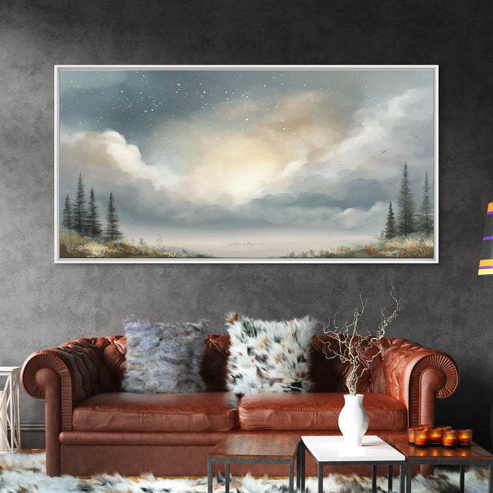 Heaven’s Horizon - Framed Canvas Print - Modern Christian Art - Christian Wall Art - Christian Art Print - Christian Gift