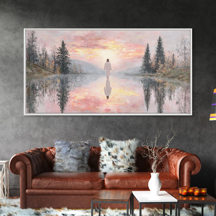 Radiant Dawn Blessing | Framed Canvas Print | Christian Wall Art | Jesus Painting | Christian Art Canvas | Christmas Art | Christian Christ