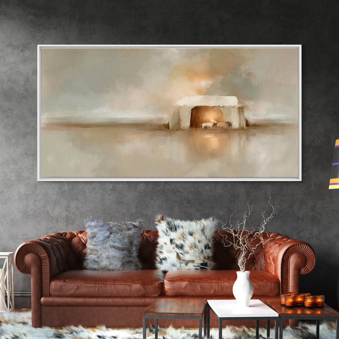 Dawn of Hope – Framed Canvas Print – Christian Wall Art – Christmas Art – Christian Art Canvas – Christian Christmas Art – Christian Decor