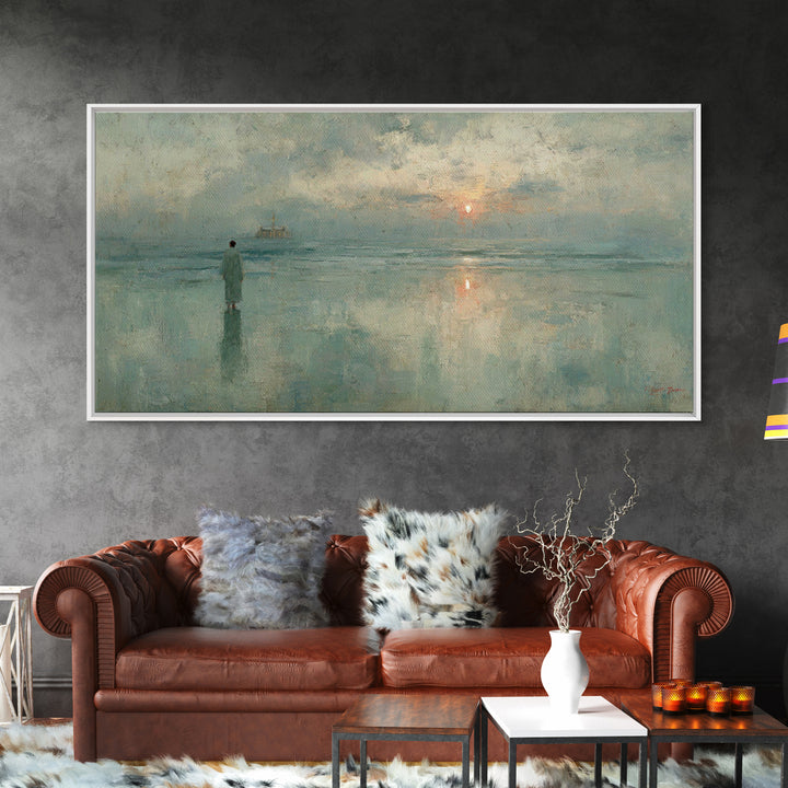 Solitary Grace Path – Framed Canvas Print – Christian Wall Art – Christian Art Canvas – Jesus Painting – Subtle Christian Art – Christian D