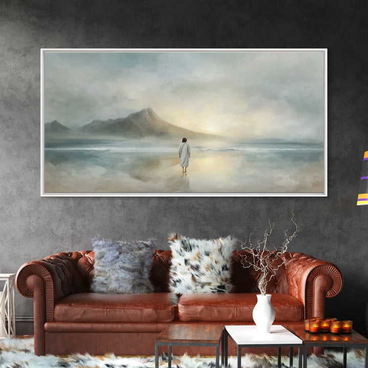Dawn of Peace – Framed Canvas Print – Christian Art Canvas – Large Christian Painting – Subtle Christian Art – Christian Wall Art – Christi