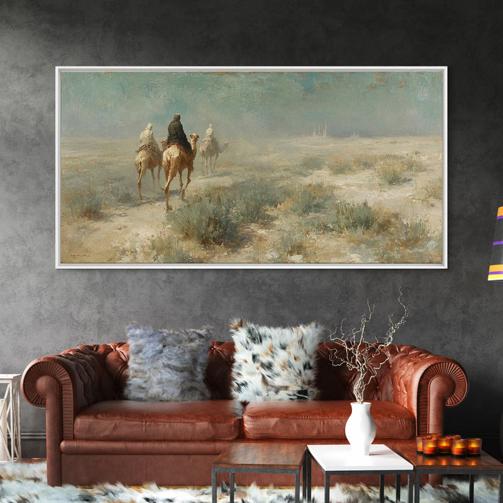 Journey Through Silence | Framed Canvas Print | Christian Art Canvas | Christian Wall Art | Vintage Christian Art | Christmas Art | Christi