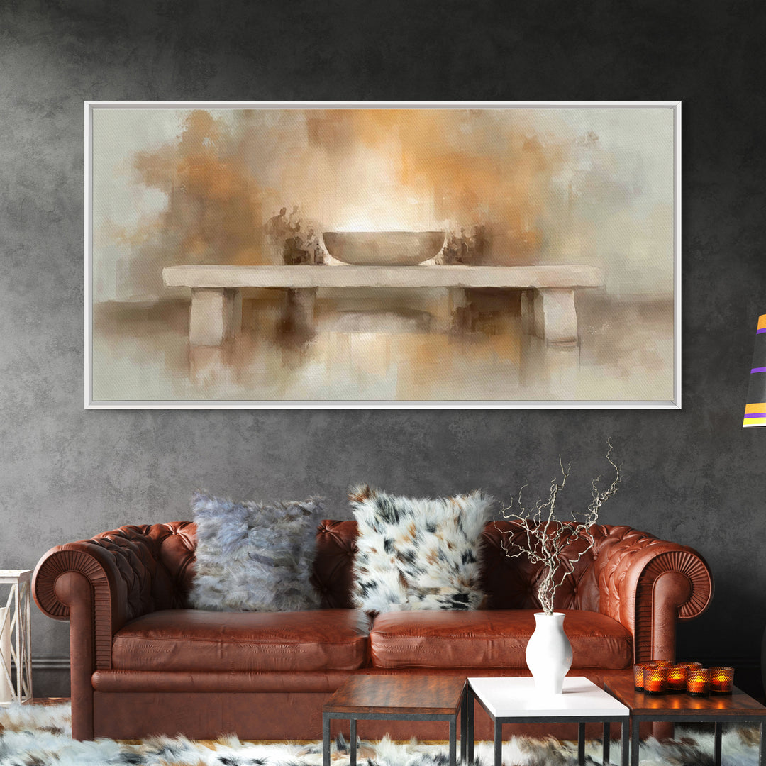 Altar Of Light – Framed Canvas Print – Christian Wall Art – Christian Art Canvas – Christian Christmas Art – Christian Decor