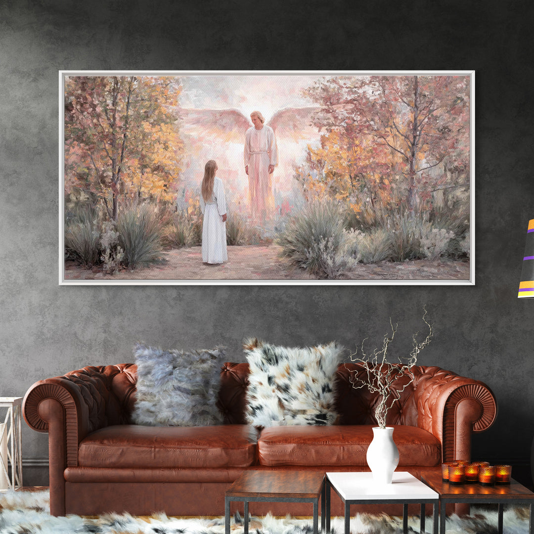 Garden Of Promise – Framed Canvas Print – Christian Wall Art – Christian Art Work – Christian Art Canvas – Christian Christmas Art
