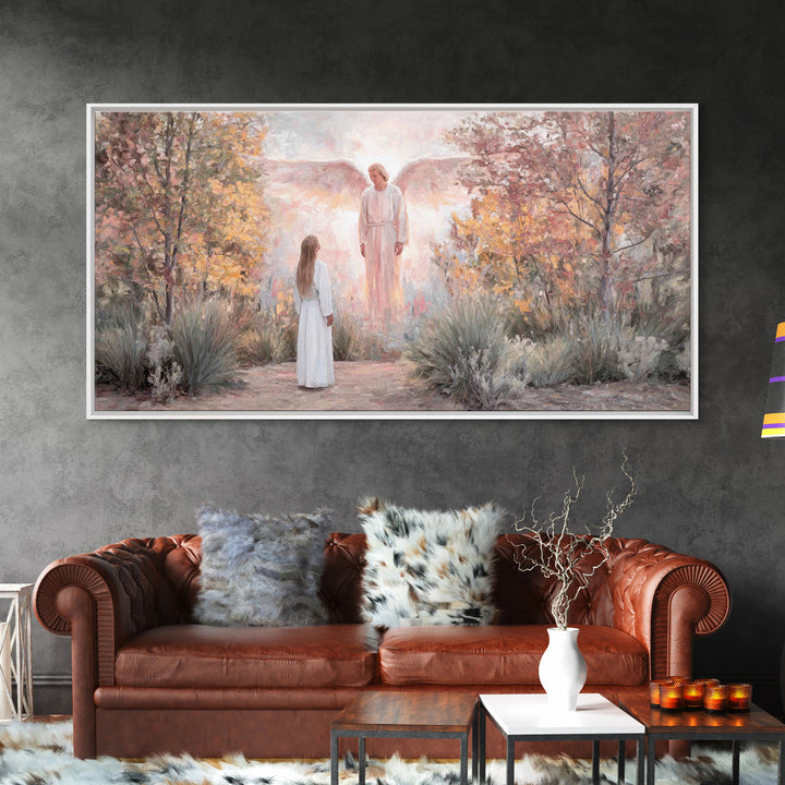 Garden Of Promise – Framed Canvas Print – Christian Wall Art – Christian Art Work – Christian Art Canvas – Christian Christmas Art