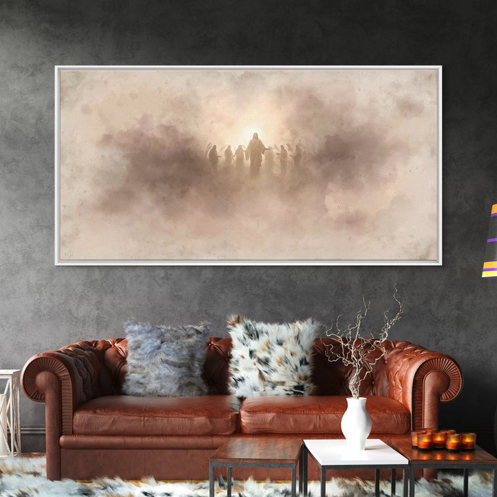 Eternal Light – Framed Canvas Print – Christian Art Painting – Christian Wall Art – Jesus Painting Canvas – Moody Christian Art – Christian