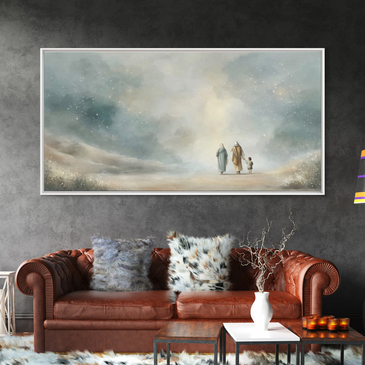 Stars Of Hope | Framed Canvas Print | Christian Wall Art | Christian Art Print | Christmas Art | Christian Decor | Jesus Painting