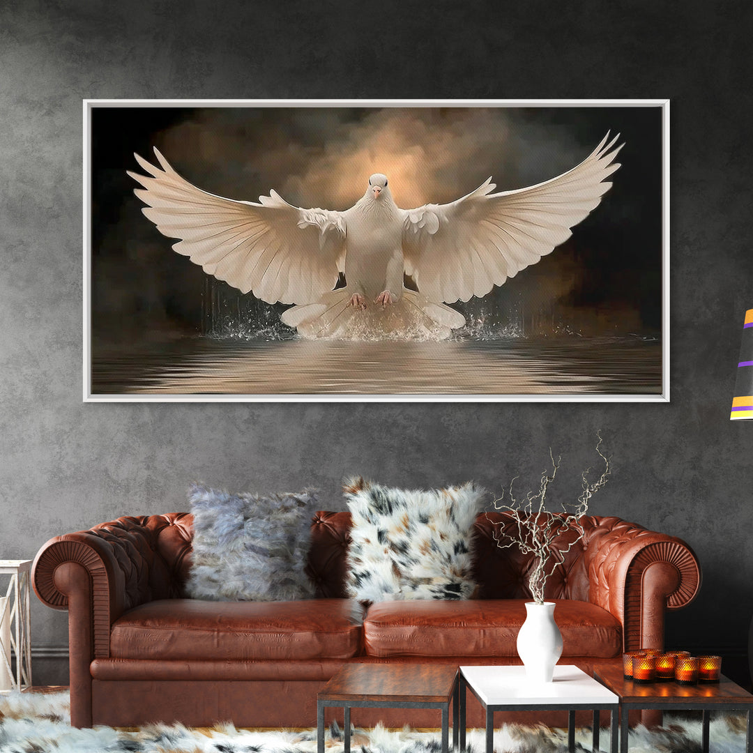 Rising Spirit | Framed Canvas Print | Christian Wall Art | Christian Art Canvas | Christian Christmas Art | Jesus Painting | Christian Deco