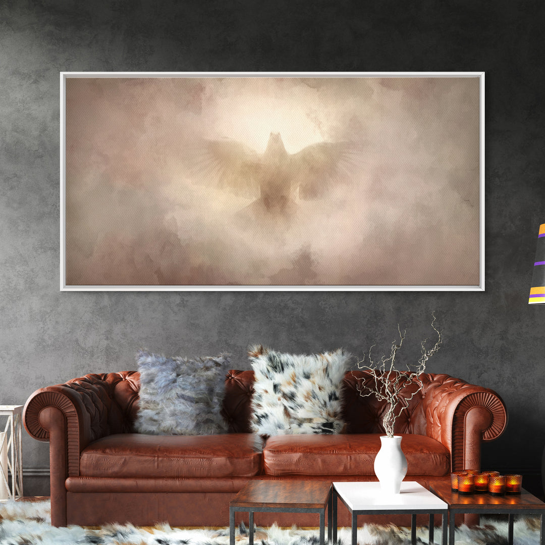 Spirit Of Dawn, Framed Canvas Print, Christian Wall Art, Christian Art Canvas, Christian Painting, Christmas Art, Christian Decor