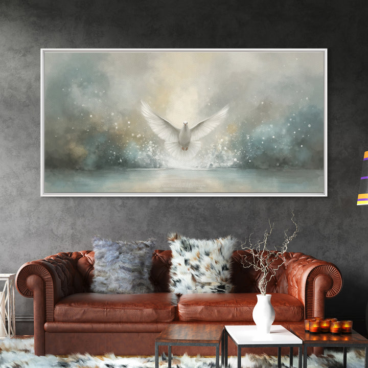 Heavenly Promise – Framed Canvas Print – Christian Art Canvas – Christian Wall Art – Christmas Art – Christian Painting – Christian Decor