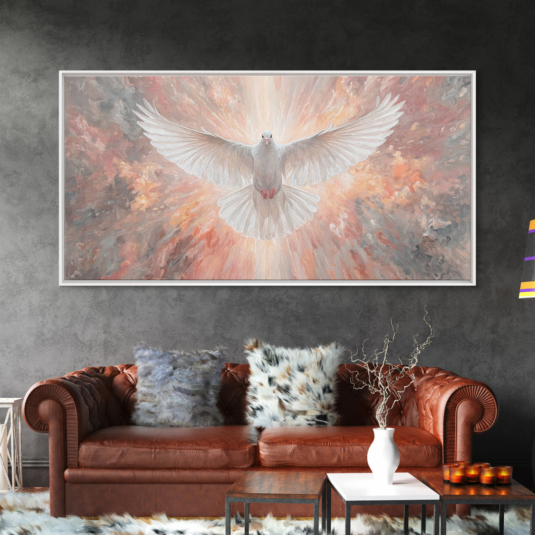 Grace Unveiled | Framed Canvas Print | Christian Wall Art | Christian Art Canvas | Christian Painting | Christmas Art | Christian Decor