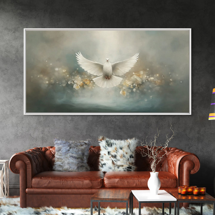 Divine Stillness – Framed Canvas Print – Christian Wall Art – Christian Art Canvas – Christian Painting – Christmas Art – Christian Decor