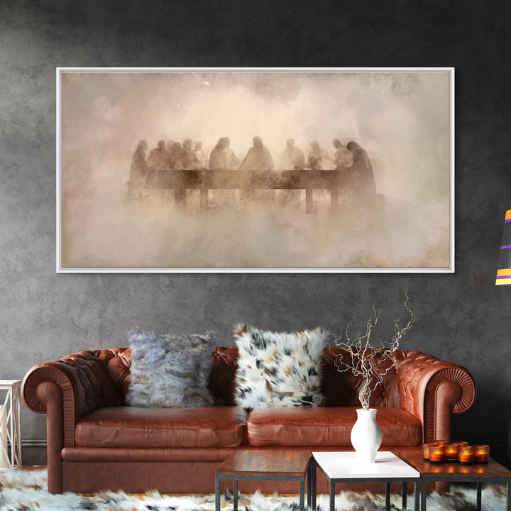 Eternal Feast Glow | Framed Canvas Print | Christian Wall Art | Jesus Painting | Christian Art Canvas | Christmas Art | Christian Decor