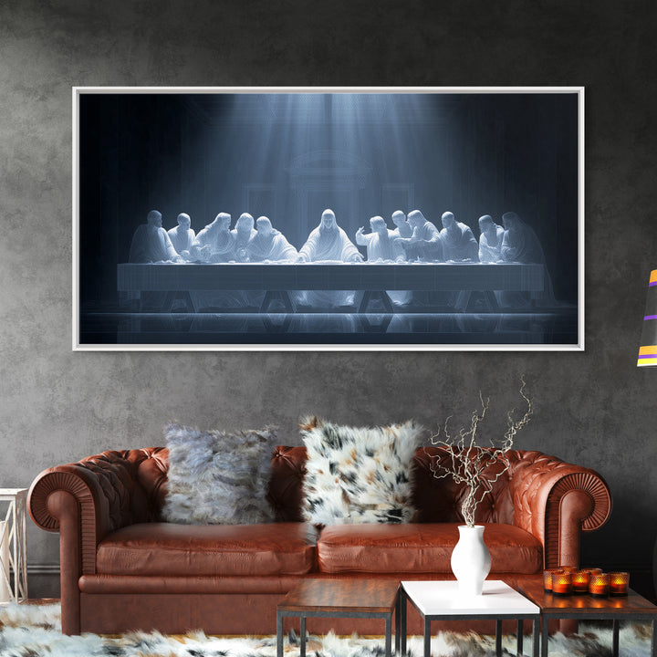 Heavenly Communion | Framed Canvas Print | Christian Wall Art | Christian Art Canvas | Jesus Painting | Christian Christmas Art