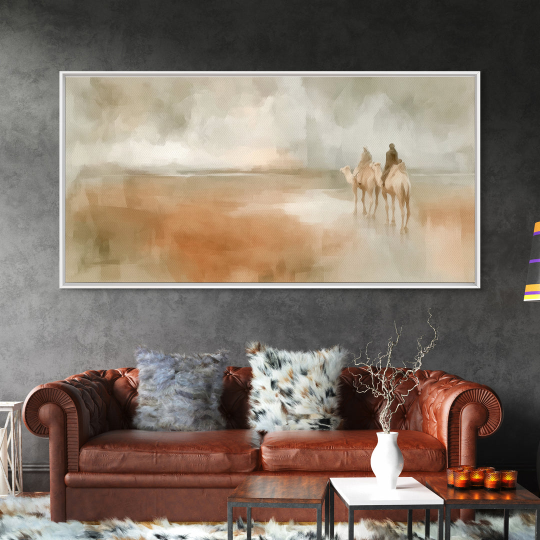 Pilgrims Of Light – Framed Canvas Print – Christmas Art Prints – Christian Art Canvas – Christian Wall Art – Christian Decoration – Jesus C