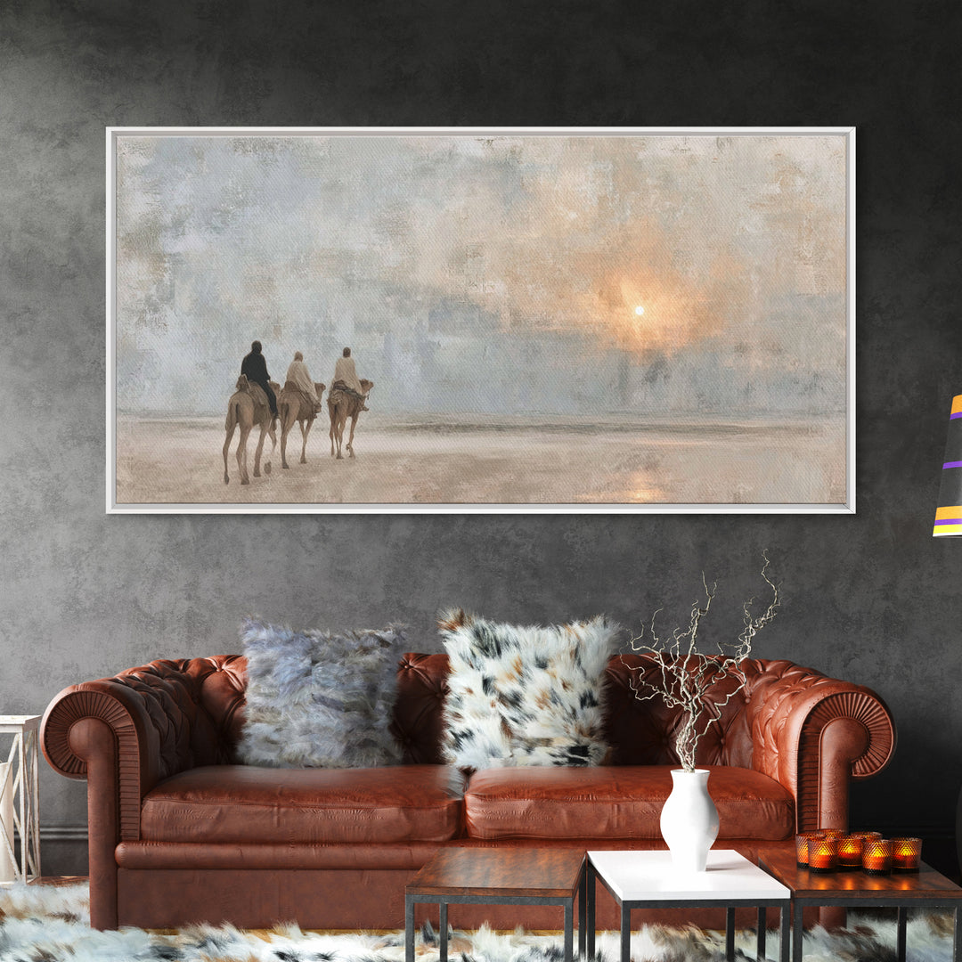 Journey Of Light | Framed Canvas Print | Christian Wall Art | Christian Art Canvas | Christmas Wall Art | Christian Christmas Art | Christi
