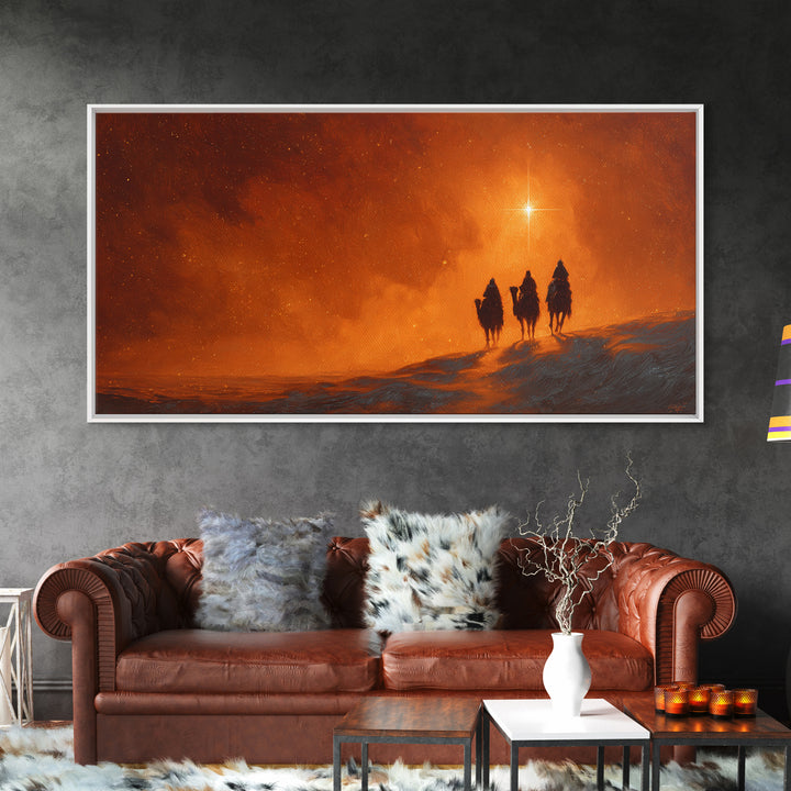 Faithful Journey – Framed Canvas Print – Christian Art Canvas – Christian Decoration – Christmas Wall Art – Christian Christmas Art – Jesus