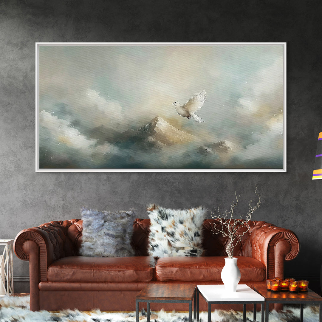 Wings Of Hope – Framed Canvas Print – Christian Art Canvas – Christian Art Work – Christian Decor – Modern Christian Art