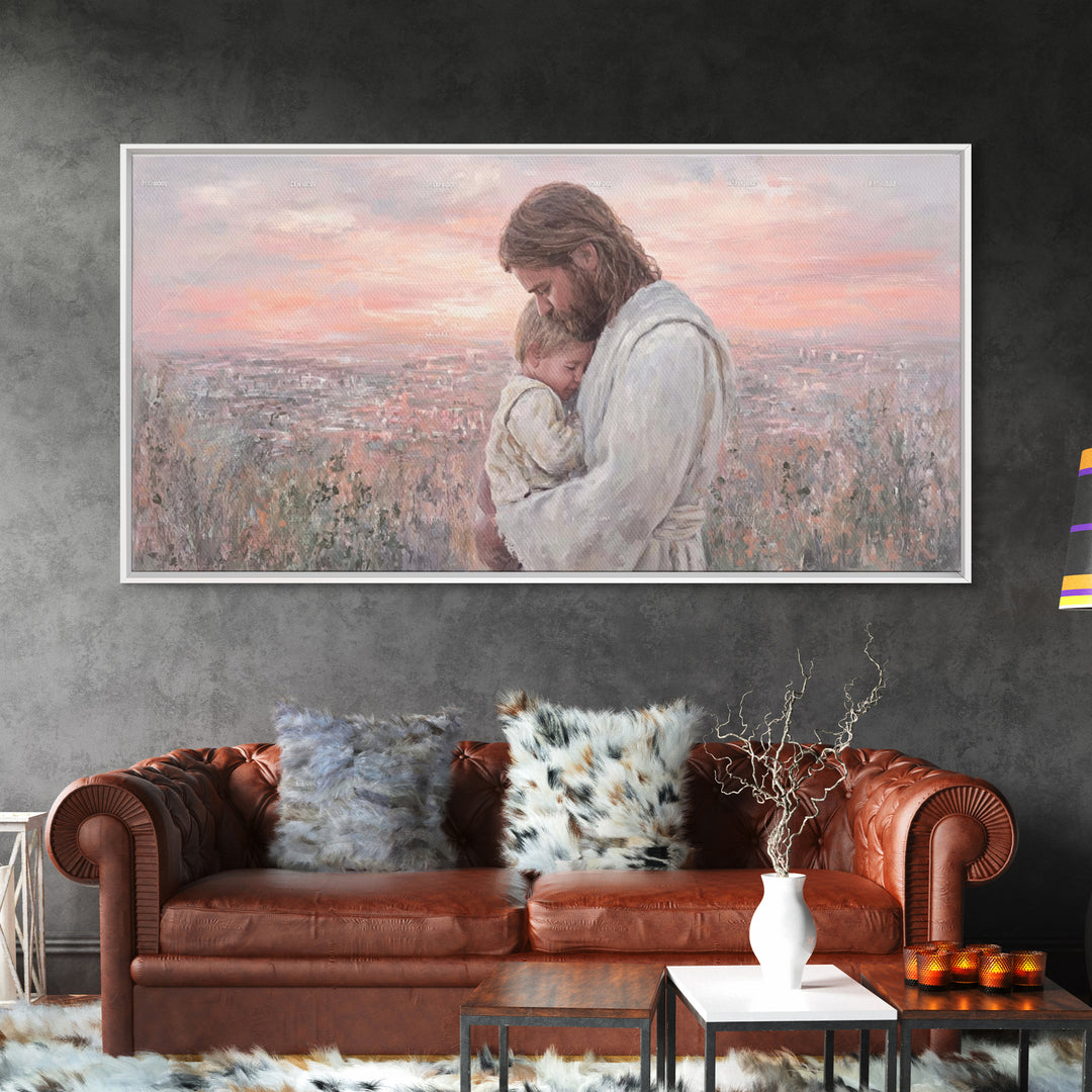Evening Promise - Framed Canvas Print - Christian Wall Art - Christian Christmas Art - Christian Art Canvas - Christian Decor - Christian A