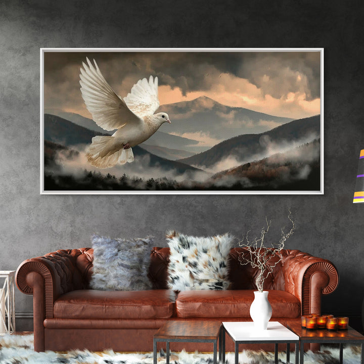 Hillside Peace – Framed Canvas Print – Christian Wall Art – Moody Christian Art – Christian Art Canvas – Christian Gift Ideas