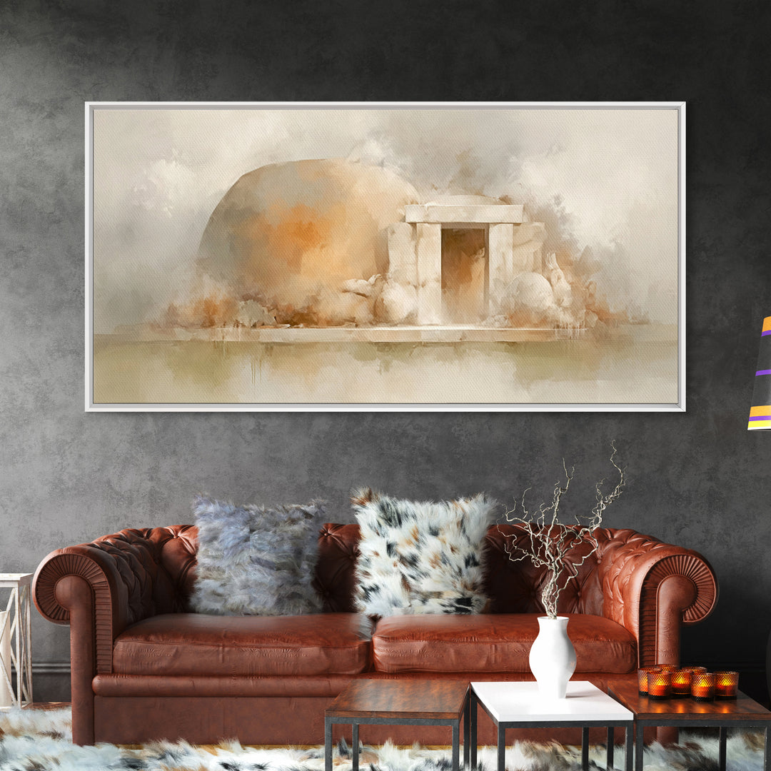 Stone Of Morning – Framed Canvas Print – Christian Art Print – Christian Canvas Art – Jesus Art Print – Christian Decor – Christmas Art