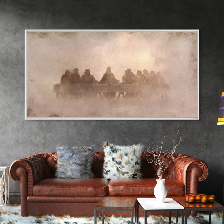 Gathered In Reverence – Framed Canvas Print – Christian Art Canvas – Christian Wall Art – Christian Art Print – Jesus Painting – Christmas