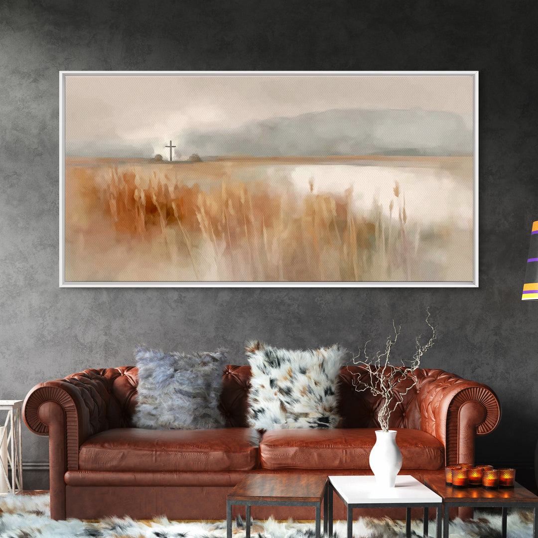 Quiet Redeemer – Framed Canvas Print – Christian Wall Art – Christian Decor – Christian Art Canvas – Christian Art Print – Christian Painti