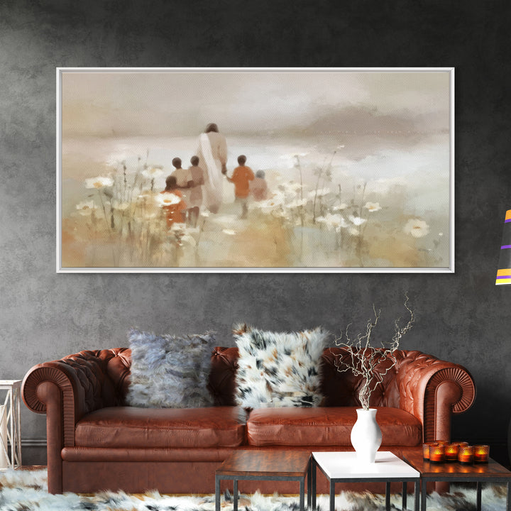Path Of Grace – Framed Canvas Print – Christian Wall Art – Jesus Painting – Christian Art Canvas – Christian Decor – Christmas Art Prints