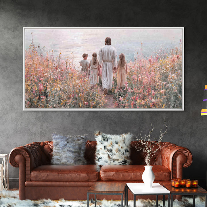 Gentle Light – Framed Canvas Print – Christian Wall Art – Jesus Painting – Christian Art Canvas – Christian Decorations – Christmas Art Pri