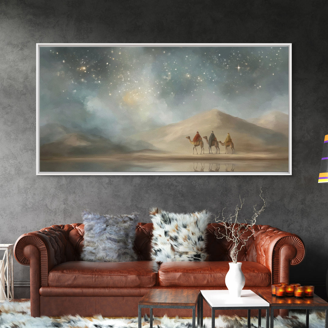 Celestial Path – Framed Canvas Print – Christian Christmas Art – Christian Art Canvas – Christian Wall Art – Christmas Decor – Christian Gi